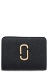 Marc Jacobs The Mini J Marc Compact Wallet In Black