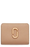 Marc Jacobs The Mini J Marc Compact Wallet In Gold