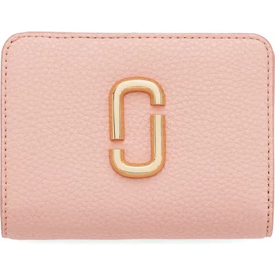 Marc Jacobs The Mini J Marc Compact Wallet In Pink