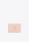 Marc Jacobs The Mini J Marc Leather Compact Wallet In Pink