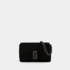 Marc Jacobs The Mini J Marc Shoulder Bag In Black