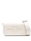 Marc Jacobs The Leather Mini Cotton Cross-body Bag In Weiss