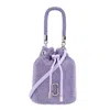Marc Jacobs The Mini Leather Bucket Bag In Purple