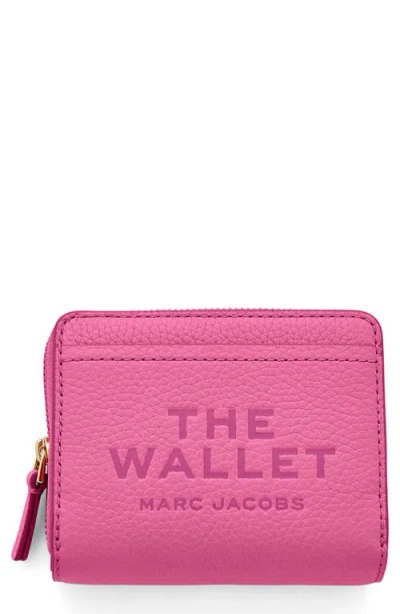 Marc Jacobs The Mini Leather Compact Wallet In Bow Pink