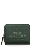 Marc Jacobs The Mini Leather Compact Wallet In Green