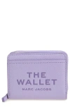 Marc Jacobs Logo-debossed Leather Wallet In Lilac
