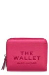 Marc Jacobs The Mini Leather Compact Wallet In Pink