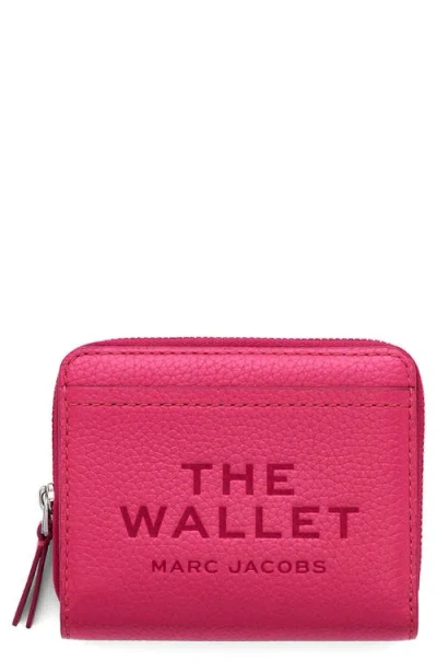 Marc Jacobs The Mini Leather Compact Wallet In Pink