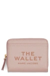 Marc Jacobs Logo Printed Zipped Mini Compact Wallet In Rose