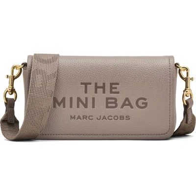 Marc Jacobs The Mini Leather Crossbody Bag In Cement