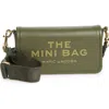 Marc Jacobs The Mini Leather Crossbody Bag In Green