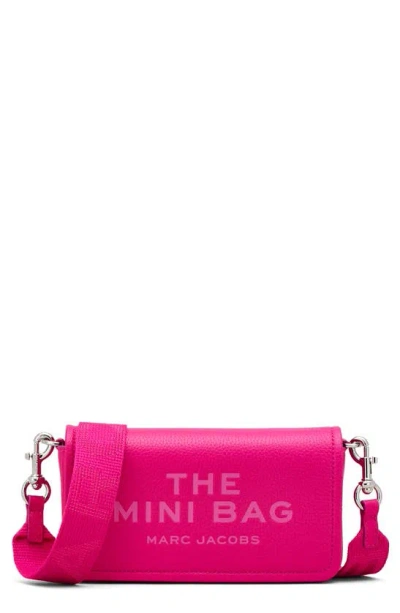 Marc Jacobs The Mini Leather Crossbody Bag In Pink