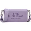 Marc Jacobs The Mini Leather Crossbody Bag In Purple