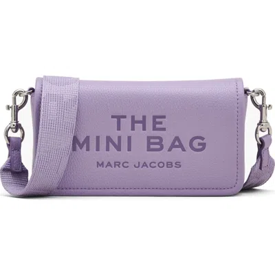 Marc Jacobs The Mini Leather Crossbody Bag In Purple