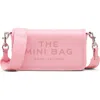 Marc Jacobs 'the Mini Bag' Pink Crossbody Bag With Logo Detail In Ribbon Pink