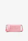 Marc Jacobs The Mini Leather Logo Crossbody In Pink