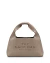 Marc Jacobs The Sack Mini Leather Hobo Bag In Gray