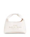 Marc Jacobs The Mini Sack Compact Single Handle Leather Satchel In White