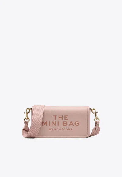 Marc Jacobs The Mini Logo Crossbody Bag In Pink