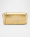 Marc Jacobs The Mini Metallic Leather Crossbody Bag In Gold