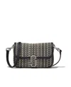 Marc Jacobs The Mini Moogram Shoulder Bag In Black