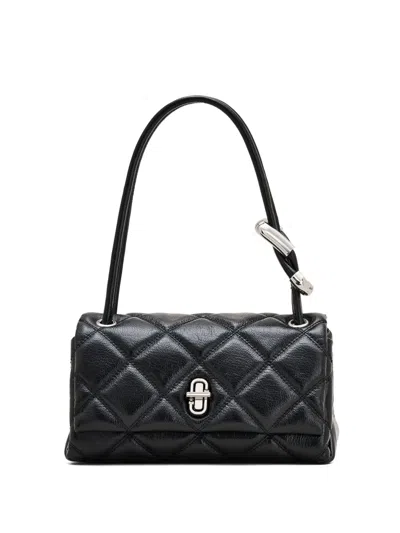 Marc Jacobs The Mini Quilted Dual Shoulder Bag In Black