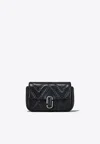 Marc Jacobs The Mini Quilted J Marc Crossbody Bag In Black