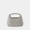 Marc Jacobs White Leather Mini The Sack Bag Handbag In White
