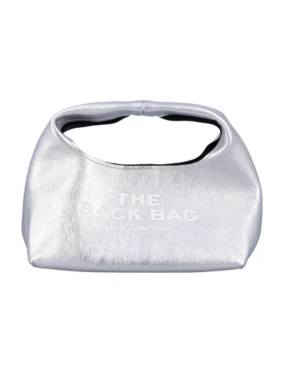 Marc Jacobs The Mini Sack Bag In Silver