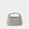 Marc Jacobs White Leather Mini The Sack Bag Handbag