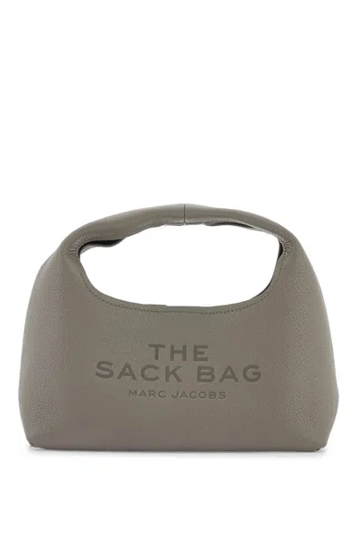 Marc Jacobs The Mini Logo Printed Sack Bag In Grey