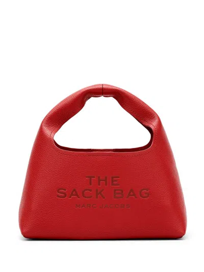 Marc Jacobs The Mini Sack Leather Tote Bag In True Red