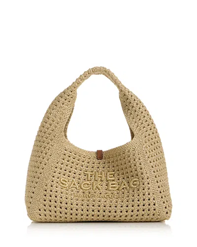Marc Jacobs The Mini Sack Crochet Shoulder Bag In Gold