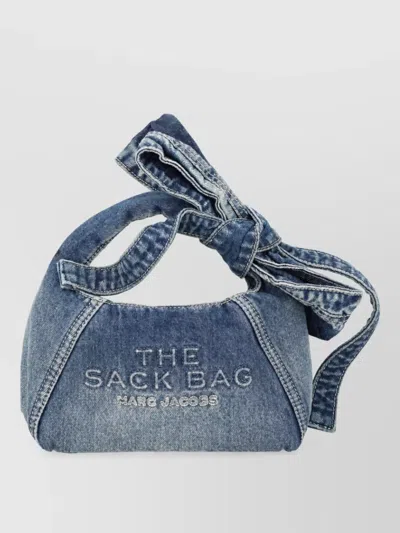 Marc Jacobs The Mini Sack Denim Shoulder Bag In Blue