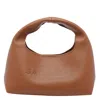Marc Jacobs The Micro Grain Leather Crossbody Sack In Brown