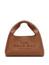 Marc Jacobs The Micro Grain Leather Crossbody Sack In Brown