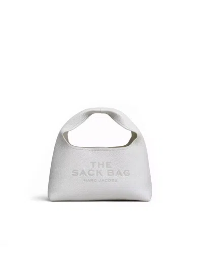 Marc Jacobs The Mini Sack Leather Tote Bag In White
