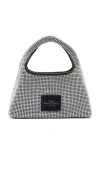 Marc Jacobs The Sack Rhinestone Embellished Top Handle Bag In Metallic Silver