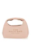 Marc Jacobs 'the Mini Sack' Pink Handbag With Logo Lettering On The Front