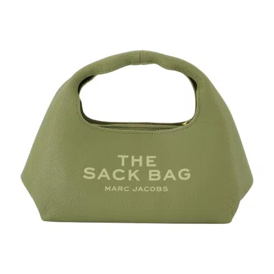 Marc Jacobs The Mini Sack Purse - Leather - Green In Gold