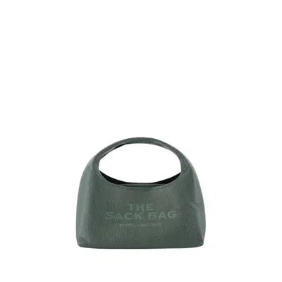 Marc Jacobs The Mini Sack Purse - Leather - Green In Grey