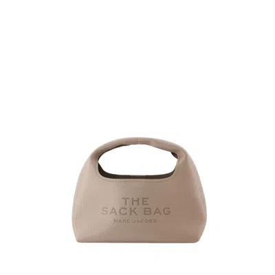 Marc Jacobs The Mini Sack Purse - Leather - Grey In Brown