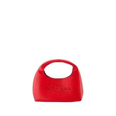 MARC JACOBS MARC JACOBS THE MINI SACK PURSE - LEATHER - RED