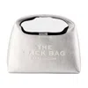 Marc Jacobs The Metallic Leather Mini Sack Bag In Silver