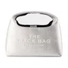 Marc Jacobs The Metallic Leather Mini Sack Bag In Silver
