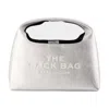 Marc Jacobs The Metallic Leather Mini Sack Bag In Silver