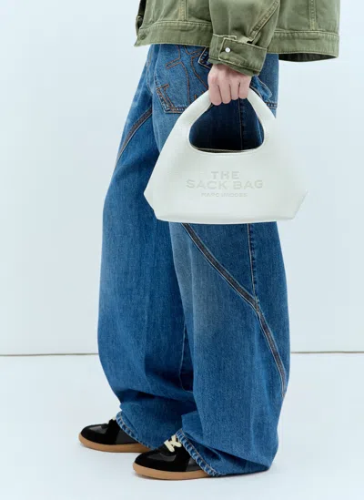 Marc Jacobs The Mini Sack Shoulder Bag In White