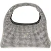 Marc Jacobs 'the Mini Sack' Metallic Handbag With Logo Patch On The Rear And All-over Crystal Embellishments In Crystals