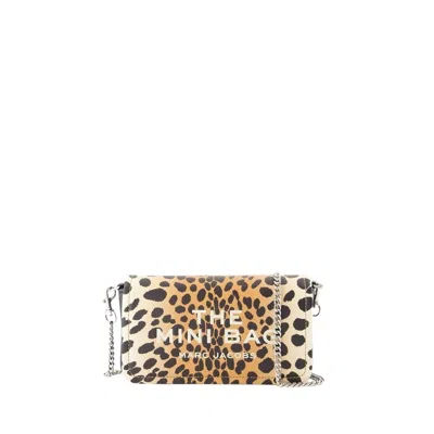 Marc Jacobs The Mini Shoulder Bag - Leather - Leopard In Grey