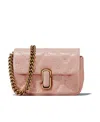Marc Jacobs Logo Plaque Quilted Shoulder Bag In Nude